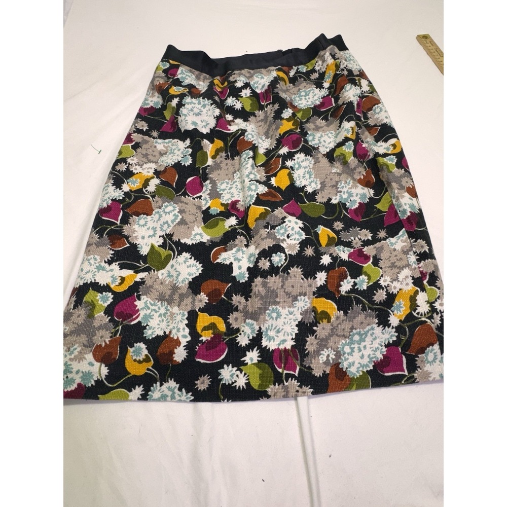 GUrls from Savoy Skirt 8 Anthropologie Textured Flare All Over Floral Linen Boho